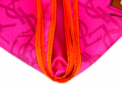  Платок на голову из ткани Yves Saint Laurent розового цвета